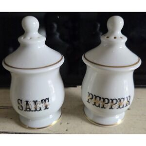 Fitz and Floyd‎ Salt Pepper Shakers Porcelain Vintage